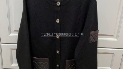 샤넬 CHANEL 24B 캐시미어 & 양가죽 가죽 포켓 블랙 자켓 P77874 [사이즈] 36 38 40 검수사진 #타지아