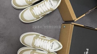 프라다 1E792M 3LPF F0009 F050 다운타운 볼드 레더 스니커즈 [사이즈] 35~40 검수사진