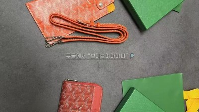 고야드 케이스 몽마르트 안경 케이스 GM 오렌지 MONTMAGM LTY07CL07P 검수사진