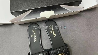 샤넬 25C 크루즈 턴락 슬리퍼 뮬 CC로고 슬라이드 블랙 화이트 베이지 G46119 [사이즈] 35~40 검수사진 #차차샵