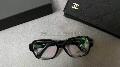 샤넬 CHANEL 하트로고 안경 안경테 스퀘어 CH3438 A75258 SIZE 54-17-140 검수사진