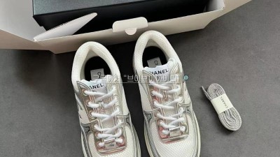 샤넬 CHANEL 스니커즈 CC로고 샤식스 실버 샤넬 운동화 G39792 검수사진 #차차샵