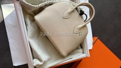 에르메스 볼리드 1923 미니백 에버컬러 Evercolor 가죽 실버 하드웨어 베통 검수사진 #vvip공장