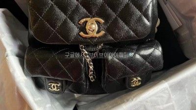 샤넬 CHANEL 듀마 투포켓 백팩 미듐 21*22*12cm AS3860 검수사진 #지존샵
