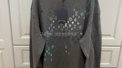 루이비통 엠브로이더드 코튼 스웨트셔츠 1AFVIS 검수사진