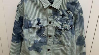 루이비통 스트라이프 모노그램 워크웨어 데님 셔츠 인디고 S M L XL 검수사진 #터비에빵