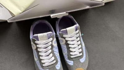 로에베 발레러너 2.0 소프트 나일론 카프스킨 스니커즈 운동화 레더 라일락 화이트 그레이 3컬러 - LoeweBallet Runner 2.0 in soft calfskin 25SS 35~40 검수사진 #차차샵