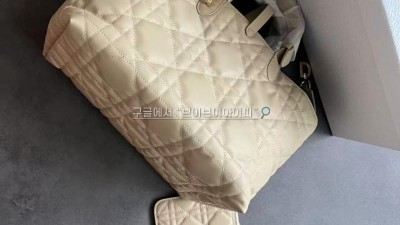 디올 뚜주흐 토트백 미디움 매크로 까나쥬 베이지 M2821OSHJ M51U 검수사진 #티무역