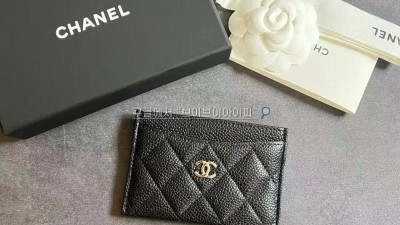 샤넬 CHANEL 클래식 카드지갑 카드홀더 캐비어 블랙 은장 AP0213 검수사진 #지존샵