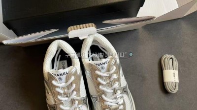 샤넬 CHANEL 스니커즈 CC로고 샤식스 실버 샤넬 운동화 G39792 검수사진 #폭스샵