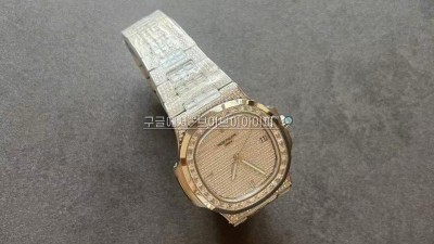 TWF공장 PATEK PHILIPPE NAUTILUS 파텍필립 노틸러스 5719/10G-010 다이아 다이얼 40X11MM 재팬 미요타 9015 > PP324CS 무브먼트 검수사진
