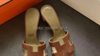 에르메스 오아시스 뮬 슬리퍼 샌들 35~41 굽 5cm 검수사진