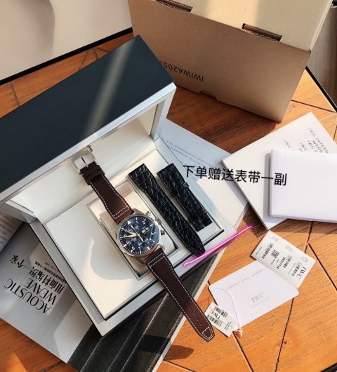#신공장 아이더블유씨 IWC 파일럿 크로노 IW377713 43MM + 79320 스위스 오토메틱 무브먼트 ☆☆☆☆☆
