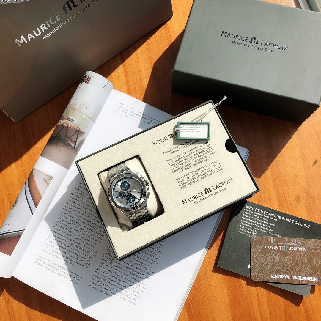 #신공장 모리스 라크로와 아이콘 쿼츠 크르노그래프 44*10.8MM + 스위스 ETA 쿼츠 무브먼트 ☆☆☆☆☆