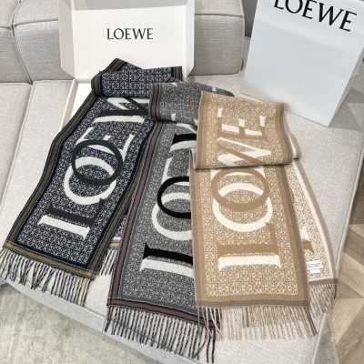 로에베 LOEWE 아나그램 로고 머플러 SIZE 30*180cm # 울 90% + 캐시미어 10% ☆☆☆☆☆