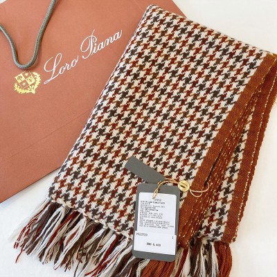 로로피아나 Loro piana 하운드투스 캐시미어 머플러 SIZE 45*200cm # 캐시미어 100% ☆☆☆☆☆