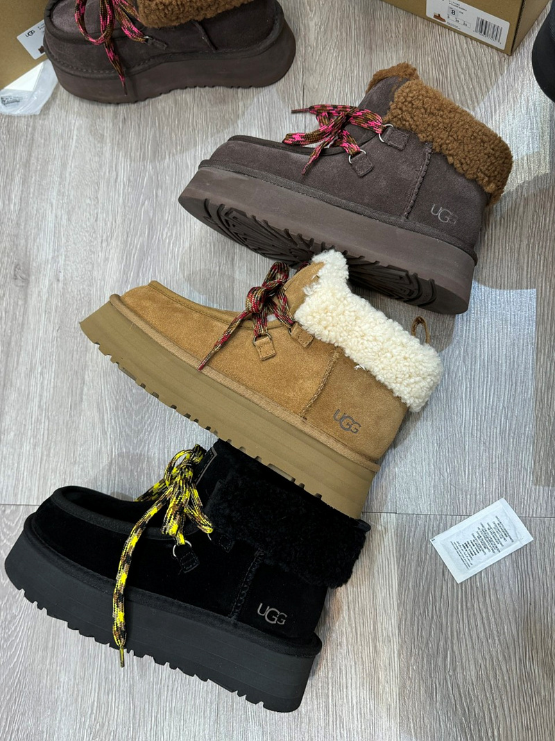 어그 UGG Funkarra Novelty 레이스업 플랫폼 부츠 1143954 SIZE 36~40 ☆☆☆☆☆