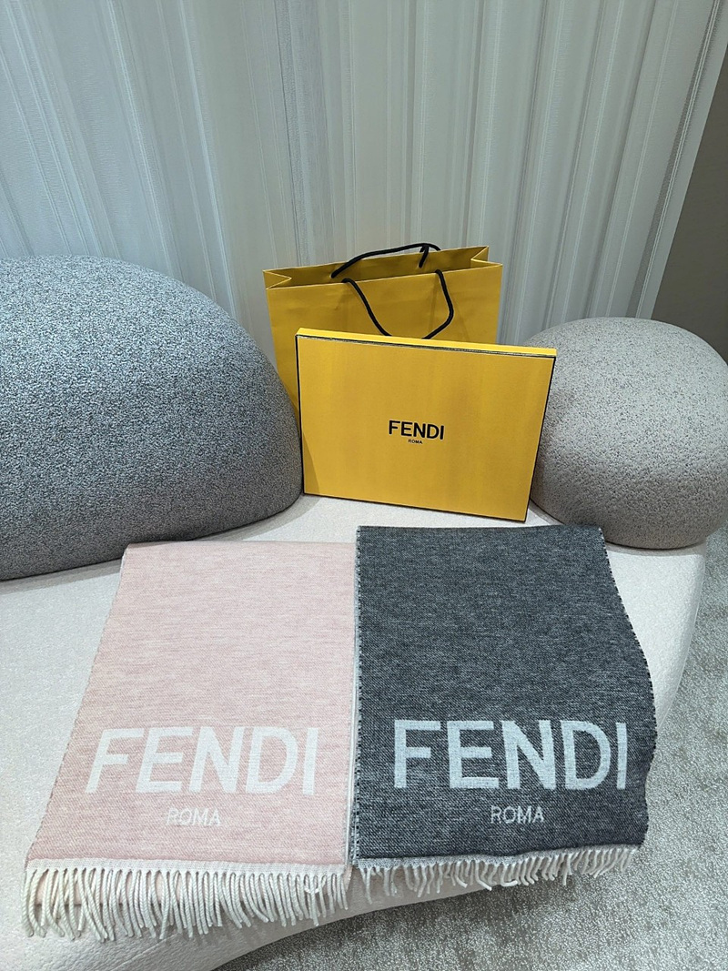 펜디 FENDI 양면 로고 로마 오버사이즈 머플러 스카프 목도리 SIZE 190*35cm @ 캐시미어 70% + 울 30% ☆☆☆☆☆ #폭스샵