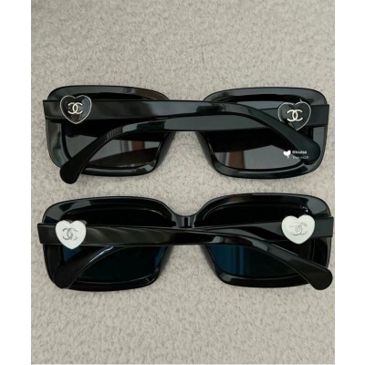 샤넬 CHANEL 24년 NEW 하트장식 롱 스퀘어 선글라스 SIZE 56-17-140 ☆☆☆☆☆ #vvip공장