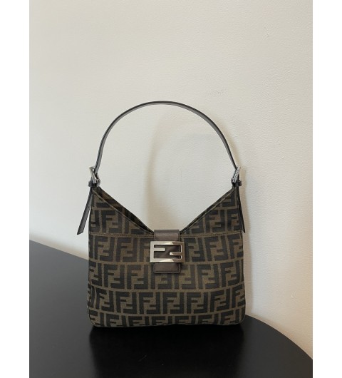 펜디 FENDI FF 자카드 패브릭 주카 호보백 [사이즈] 29x25x4cm #boxini