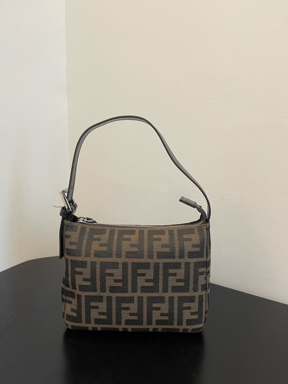 펜디 FENDI FF 빈티지 자카드 패브릭 미니백 숄더백 [사이즈] 19*14*8cm #boxini