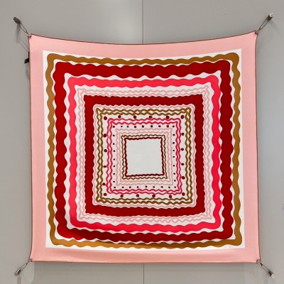 로로피아나 Loro Piana 실크 스카프 [사이즈] 90x90cm @ 100% 실크