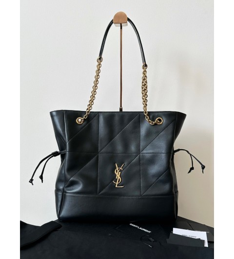 24FW 생로랑 블랙 나파 레더 제이미 4.3 버켓 가방 809824AAB32 1000 [사이즈] 34x27x3cm