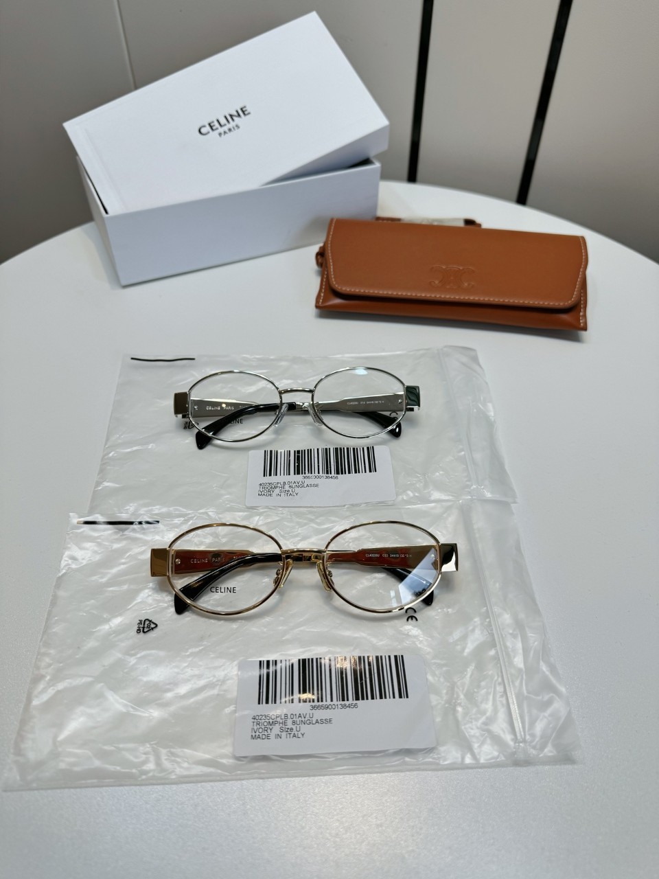 24SS 셀린느 안경 안경테 CL50140U 016 silver 54-18-135