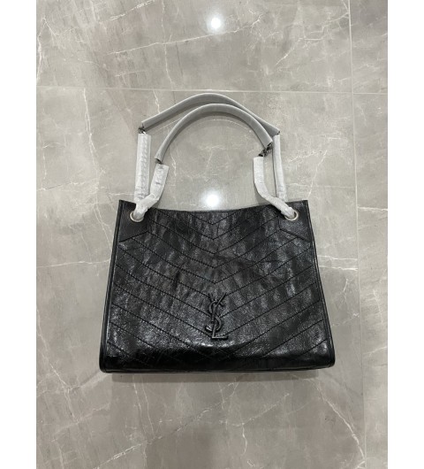 YSL 생로랑 빈티지 가죽 니키 쇼핑백 블랙 577999 0EN04 1000 #vvip공장