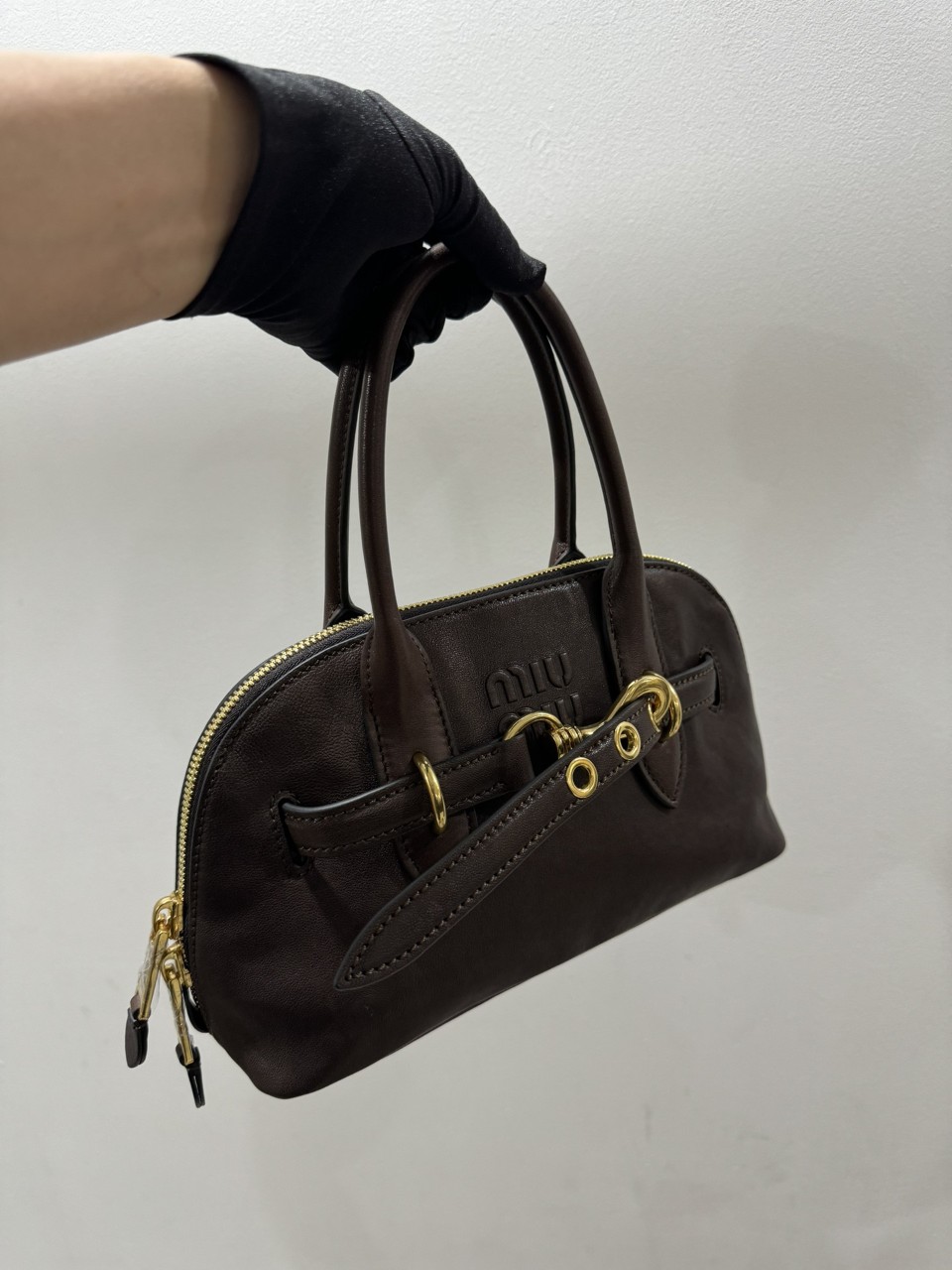 미우미우 아벤추어 나파 가죽 탑 핸들 백 5BB169 2BBL F0316 V OOO 28x16.5x10cm #vvip공장
