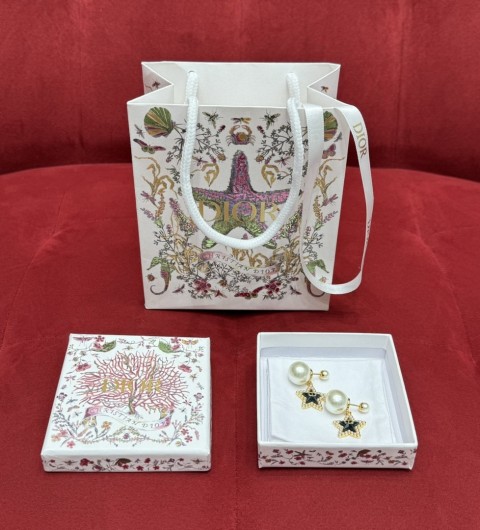 디올 여성 귀걸이 Dior Tribal 이어링 블랙골드 E3666WOMVE D92B #폭스샵
