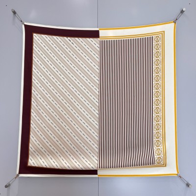 로에베 LOEWE 2025 실크 스카프 90x90cm 100% 실크