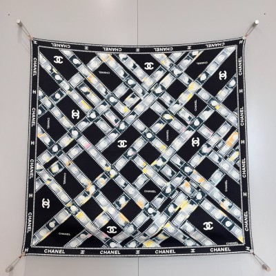 샤넬 CHANEL 2025 실크 스카프 90x90cm 100% 실크