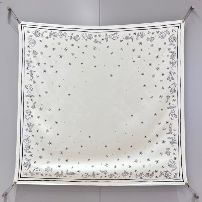 샤넬 CHANEL 2025 실크 스카프 90x90cm 100% 실크