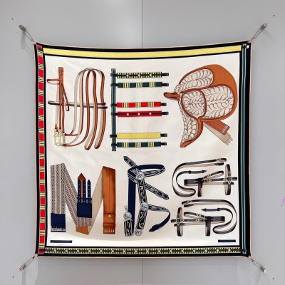 에르메스 HERMES 실크 스카프 90x90cm 100% 실크