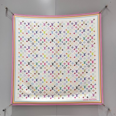 루이비통 실크 스카프 90x90cm 100% 실크