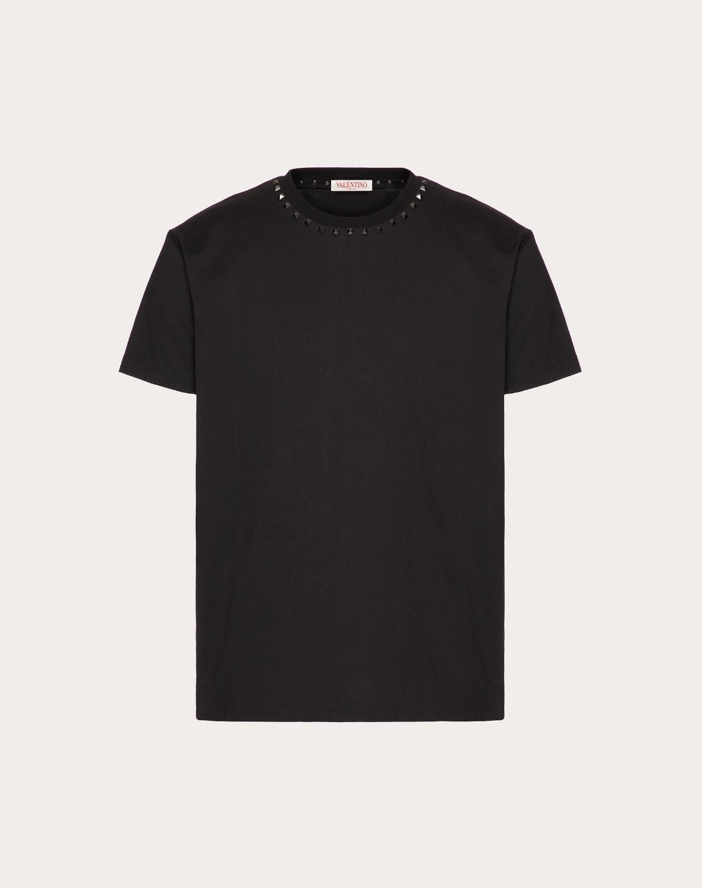 23FW 발렌티노 블랙 코튼 스터드 티셔츠 3V3MG08X9590NO B0480452881 XS S M L #터비에빵