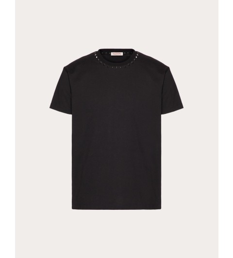 23FW 발렌티노 블랙 코튼 스터드 티셔츠 3V3MG08X9590NO B0480452881 XS S M L #터비에빵