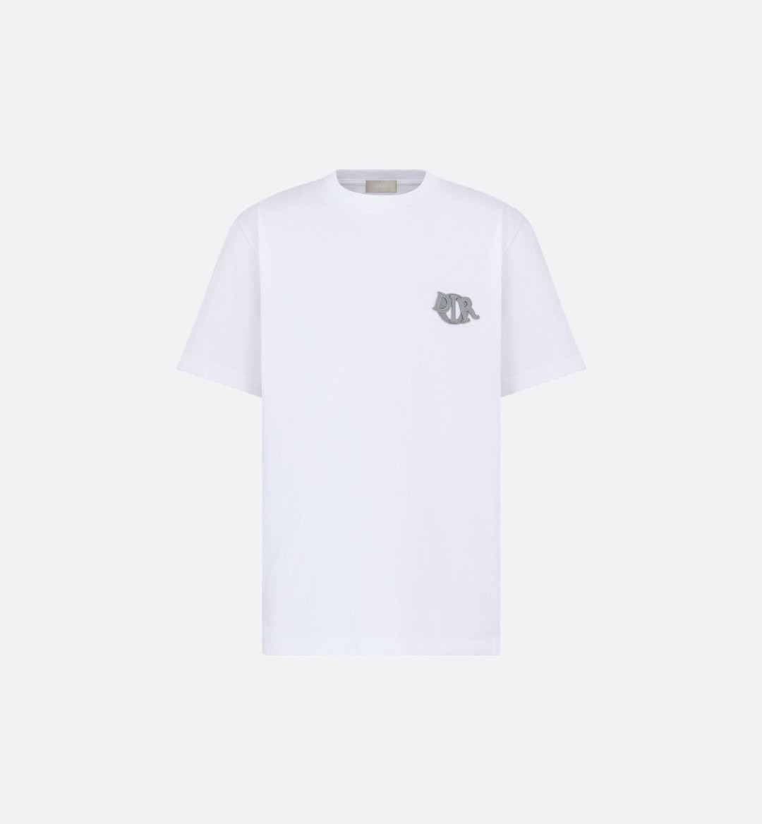 디올 Dior Charm 티셔츠, 캐주얼 핏 화이트 코튼 저지 513J696D0554_C088 XS S M L XL #터비에빵