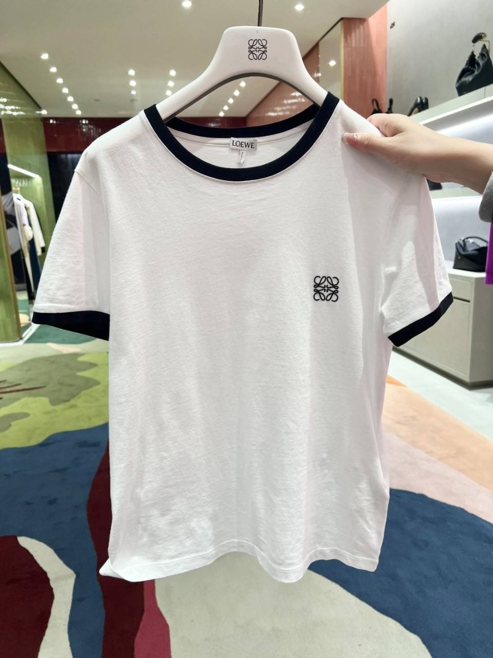 로에베 아나그램 로고 티셔츠 S359Y22X28 2100 S M L #터비에빵