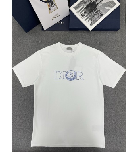 디올 힐튼 넬 티셔츠 릴렉스 핏 - 면 저지 583J696C0554_C085 S M L XL