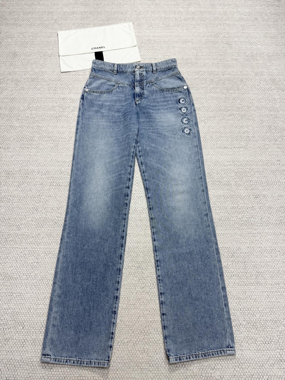 샤넬 코코 CC로고 자수 유퀴즈 제니 바지 P78552 V71192 34 36 38 40 #타지아