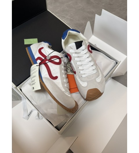 로에베 발레 러너 나일론 카프스킨 Ballet Runner 2.0 in nylon and calfskin LLBR282X02 White/Red/Blue 35~44