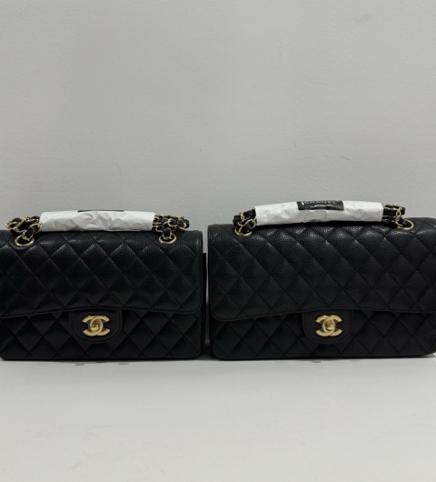 샤넬 CHANEL 클래식 캐비어 블랙 플랩백 금장/은장 스몰 23cm, 미듐 25.5cm #vvip공장