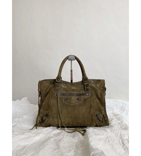 발렌시아가 BALENCIAGA 스웨이드 르 시티 미디엄 핸드백 38.5x24x13.5cm