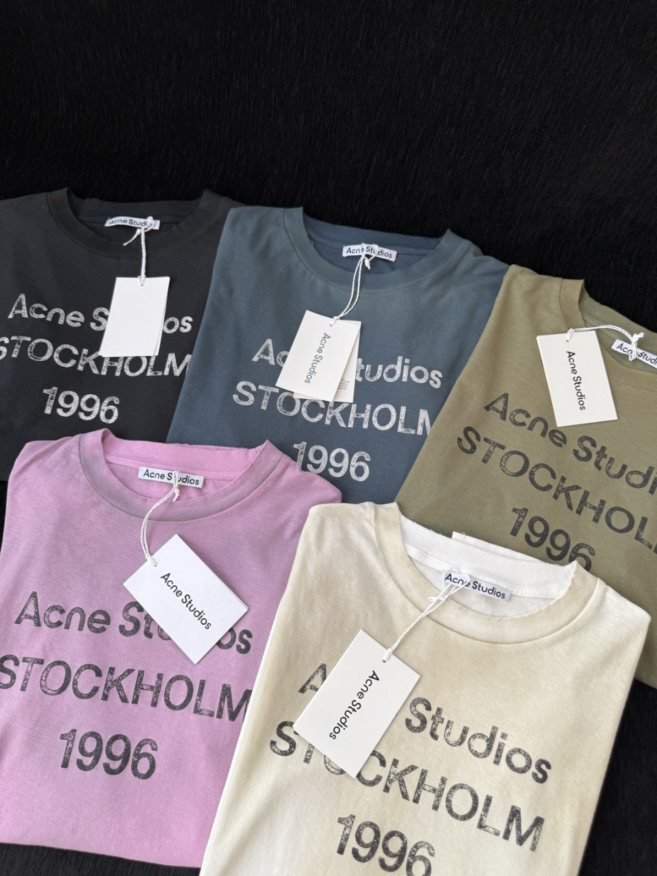 아크네 스튜디오 로고 롱슬리브 티셔츠 BL0279-900 XXS XS S M