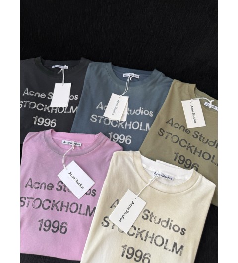 아크네 스튜디오 로고 롱슬리브 티셔츠 BL0279-900 XXS XS S M
