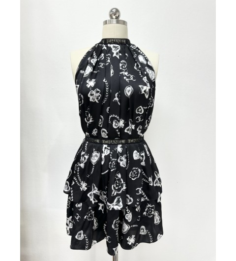샤넬 홀터넥 원피스 드레스 Dress P80329-V72618-M9999 36 38 40 #타지아