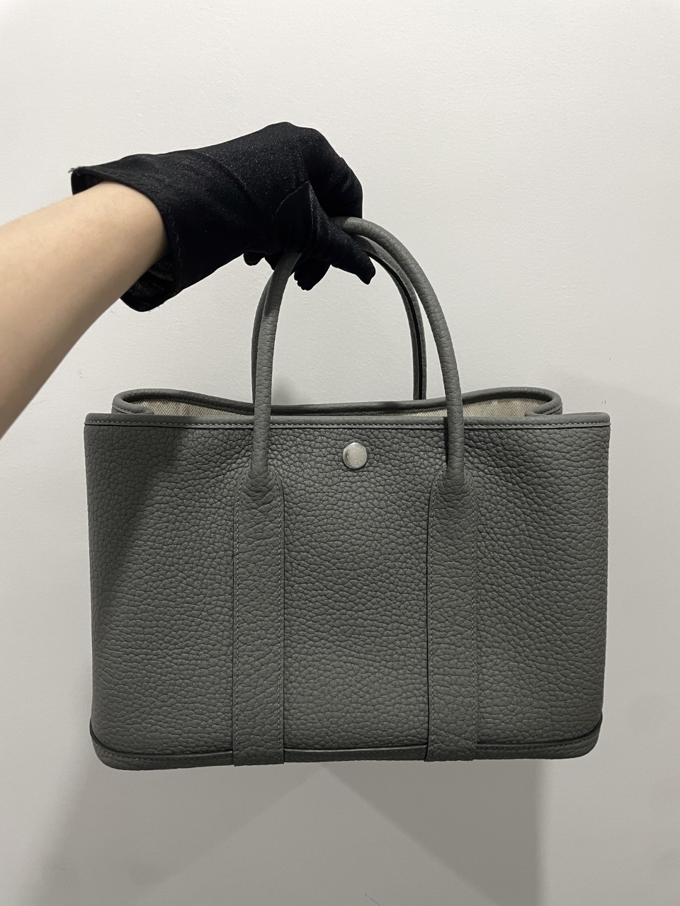 에르메스 HERMES 가든파티 30 그레이 #vvip공장