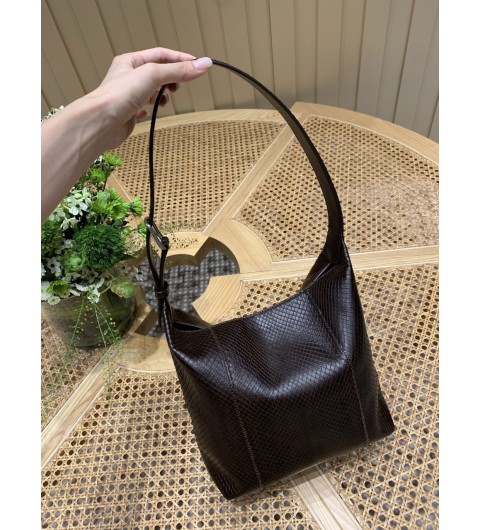더로우 이사백 Isa 레더 숄더백 블랙 2컬러 사슴가죽 22x13x22cm
